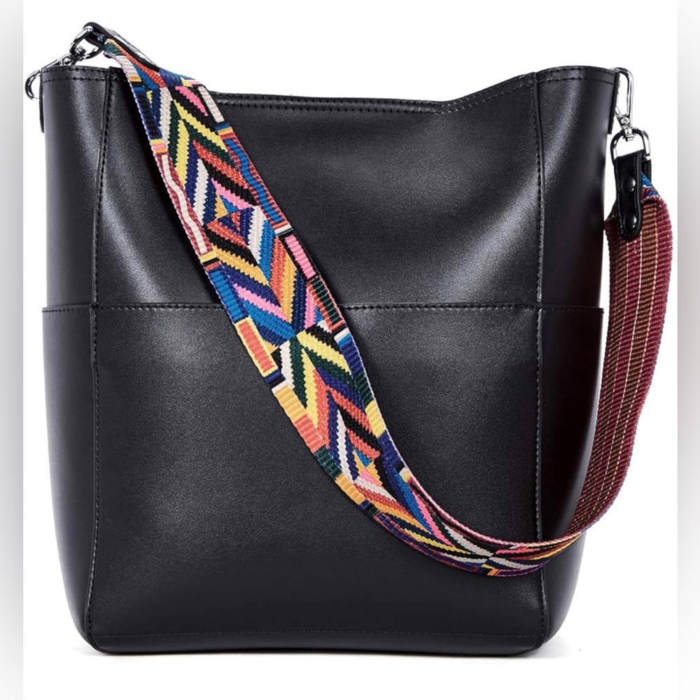 BROMEN Handbags for Women Bucket Bags Vegan Leather